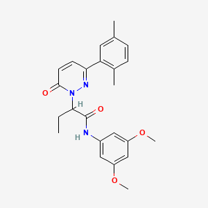 N-(3,5-dimethoxyphenyl)-2-[3-(2,5-dimethylphenyl)-6-oxopyridazin-1(6H)-yl]butanamide