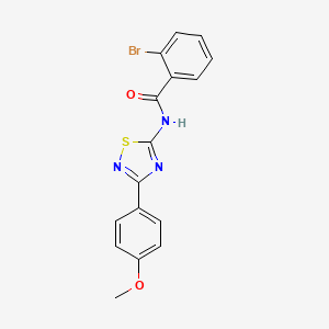 2-bromo-N-[3-(4-methoxyphenyl)-1,2,4-thiadiazol-5-yl]benzamide