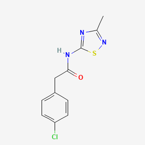 2-(4-chlorophenyl)-N-(3-methyl-1,2,4-thiadiazol-5-yl)acetamide