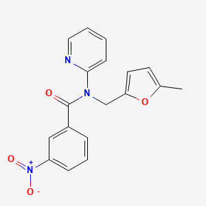 N-[(5-methylfuran-2-yl)methyl]-3-nitro-N-(pyridin-2-yl)benzamide