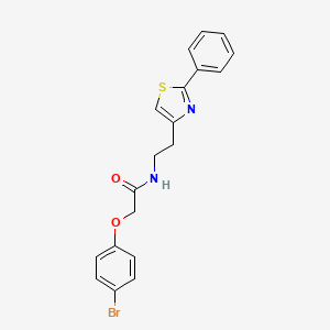 molecular formula C19H17BrN2O2S B11367611 2-(4-bromophenoxy)-N-[2-(2-phenyl-1,3-thiazol-4-yl)ethyl]acetamide 