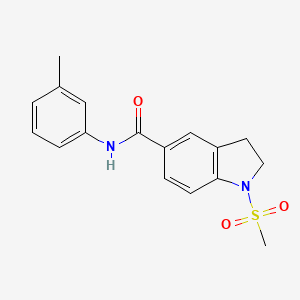 molecular formula C17H18N2O3S B11367665 N-(3-methylphenyl)-1-methylsulfonyl-2,3-dihydroindole-5-carboxamide CAS No. 799259-41-9