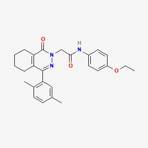 molecular formula C26H29N3O3 B11367732 2-[4-(2,5-dimethylphenyl)-1-oxo-5,6,7,8-tetrahydrophthalazin-2(1H)-yl]-N-(4-ethoxyphenyl)acetamide 