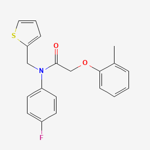 N-(4-fluorophenyl)-2-(2-methylphenoxy)-N-(thiophen-2-ylmethyl)acetamide