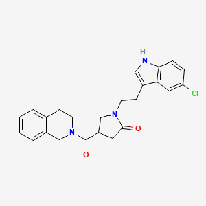 1-[2-(5-chloro-1H-indol-3-yl)ethyl]-4-(3,4-dihydroisoquinolin-2(1H)-ylcarbonyl)pyrrolidin-2-one