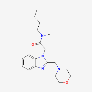 N-butyl-N-methyl-2-[2-(morpholin-4-ylmethyl)-1H-benzimidazol-1-yl]acetamide