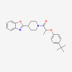 1-[4-(1,3-Benzoxazol-2-yl)piperidin-1-yl]-2-(4-tert-butylphenoxy)propan-1-one