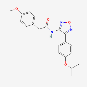 2-(4-methoxyphenyl)-N-{4-[4-(propan-2-yloxy)phenyl]-1,2,5-oxadiazol-3-yl}acetamide