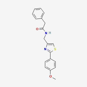 N-{[2-(4-methoxyphenyl)-1,3-thiazol-4-yl]methyl}-2-phenylacetamide