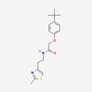 molecular formula C18H24N2O2S B11367863 2-(4-tert-butylphenoxy)-N-[2-(2-methyl-1,3-thiazol-4-yl)ethyl]acetamide 