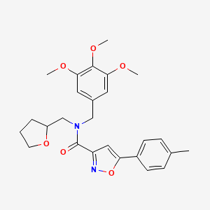 5-(4-methylphenyl)-N-(tetrahydrofuran-2-ylmethyl)-N-(3,4,5-trimethoxybenzyl)-1,2-oxazole-3-carboxamide