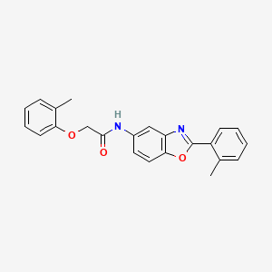 2-(2-methylphenoxy)-N-[2-(2-methylphenyl)-1,3-benzoxazol-5-yl]acetamide