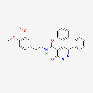 N-(3,4-dimethoxyphenethyl)-2-methyl-3-oxo-5,6-diphenyl-2,3-dihydropyridazine-4-carboxamide