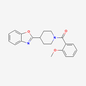 molecular formula C20H20N2O3 B11367932 2-[1-(2-Methoxybenzoyl)piperidin-4-yl]-1,3-benzoxazole 