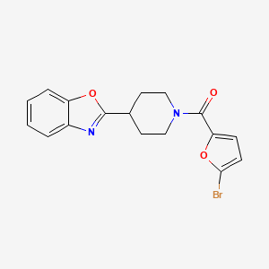 molecular formula C17H15BrN2O3 B11367951 [4-(1,3-Benzoxazol-2-yl)piperidin-1-yl](5-bromofuran-2-yl)methanone 