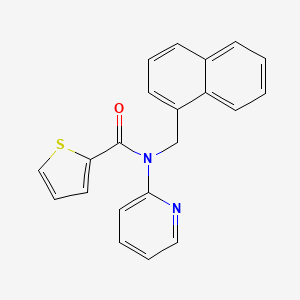 N-(naphthalen-1-ylmethyl)-N-(pyridin-2-yl)thiophene-2-carboxamide