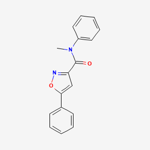 molecular formula C17H14N2O2 B11367984 N-methyl-N,5-diphenyl-1,2-oxazole-3-carboxamide 