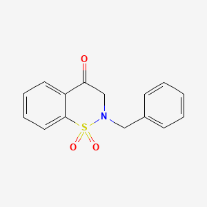 molecular formula C15H13NO3S B11368021 2-benzyl-2,3-dihydro-4H-1,2-benzothiazin-4-one 1,1-dioxide 