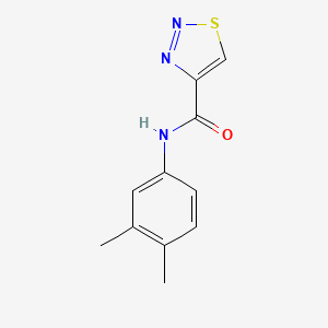 molecular formula C11H11N3OS B11368031 N-(3,4-dimethylphenyl)-1,2,3-thiadiazole-4-carboxamide 