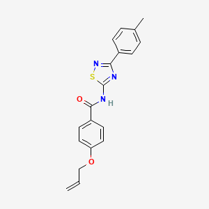 molecular formula C19H17N3O2S B11368091 N-[3-(4-methylphenyl)-1,2,4-thiadiazol-5-yl]-4-(prop-2-en-1-yloxy)benzamide 