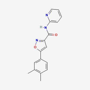 5-(3,4-dimethylphenyl)-N-(pyridin-2-yl)-1,2-oxazole-3-carboxamide