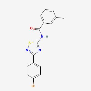 N-[3-(4-bromophenyl)-1,2,4-thiadiazol-5-yl]-3-methylbenzamide