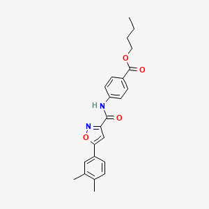 Butyl 4-({[5-(3,4-dimethylphenyl)-1,2-oxazol-3-yl]carbonyl}amino)benzoate