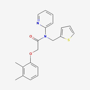 molecular formula C20H20N2O2S B11368299 2-(2,3-dimethylphenoxy)-N-(pyridin-2-yl)-N-(thiophen-2-ylmethyl)acetamide 