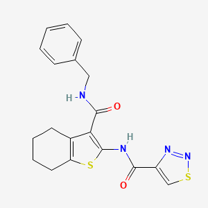 N-[3-(benzylcarbamoyl)-4,5,6,7-tetrahydro-1-benzothiophen-2-yl]-1,2,3-thiadiazole-4-carboxamide