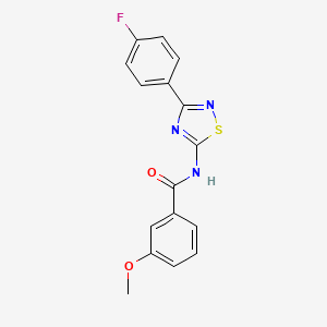 molecular formula C16H12FN3O2S B11368444 N-[3-(4-fluorophenyl)-1,2,4-thiadiazol-5-yl]-3-methoxybenzamide 