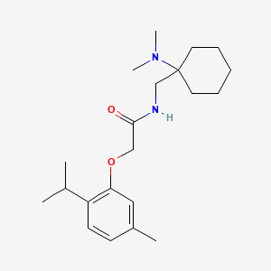 N-{[1-(dimethylamino)cyclohexyl]methyl}-2-[5-methyl-2-(propan-2-yl)phenoxy]acetamide