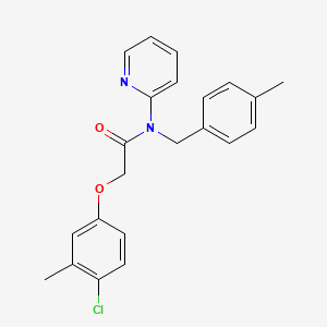 2-(4-chloro-3-methylphenoxy)-N-(4-methylbenzyl)-N-(pyridin-2-yl)acetamide