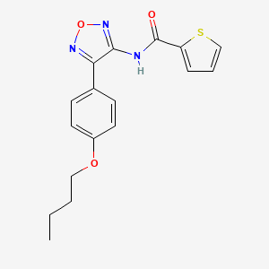 N-[4-(4-butoxyphenyl)-1,2,5-oxadiazol-3-yl]thiophene-2-carboxamide