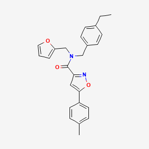 N-(4-ethylbenzyl)-N-(furan-2-ylmethyl)-5-(4-methylphenyl)-1,2-oxazole-3-carboxamide