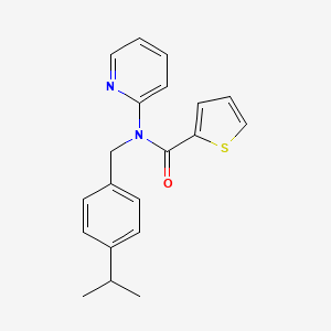 N-[4-(propan-2-yl)benzyl]-N-(pyridin-2-yl)thiophene-2-carboxamide