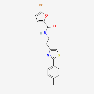 molecular formula C17H15BrN2O2S B11368508 5-bromo-N-{2-[2-(4-methylphenyl)-1,3-thiazol-4-yl]ethyl}furan-2-carboxamide 