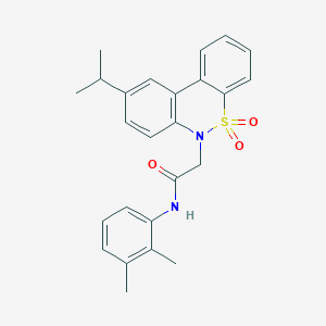 N-(2,3-dimethylphenyl)-2-(9-isopropyl-5,5-dioxido-6H-dibenzo[c,e][1,2]thiazin-6-yl)acetamide