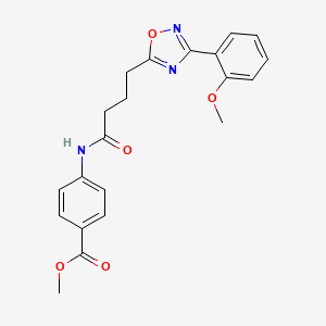 Methyl 4-({4-[3-(2-methoxyphenyl)-1,2,4-oxadiazol-5-yl]butanoyl}amino)benzoate