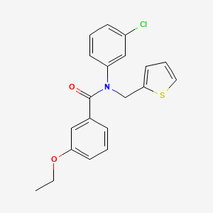 N-(3-chlorophenyl)-3-ethoxy-N-(thiophen-2-ylmethyl)benzamide