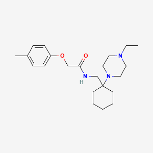 N-{[1-(4-ethylpiperazin-1-yl)cyclohexyl]methyl}-2-(4-methylphenoxy)acetamide