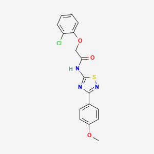 2-(2-chlorophenoxy)-N-[3-(4-methoxyphenyl)-1,2,4-thiadiazol-5-yl]acetamide