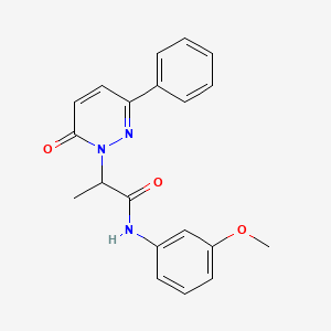 N-(3-methoxyphenyl)-2-(6-oxo-3-phenylpyridazin-1(6H)-yl)propanamide