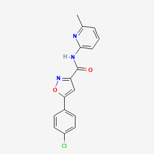 5-(4-chlorophenyl)-N-(6-methylpyridin-2-yl)-1,2-oxazole-3-carboxamide