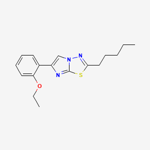 molecular formula C17H21N3OS B11368649 6-(2-Ethoxyphenyl)-2-pentylimidazo[2,1-b][1,3,4]thiadiazole 