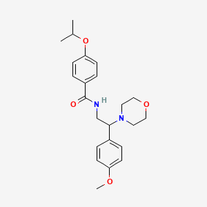 molecular formula C23H30N2O4 B11368653 N-[2-(4-methoxyphenyl)-2-(morpholin-4-yl)ethyl]-4-(propan-2-yloxy)benzamide 