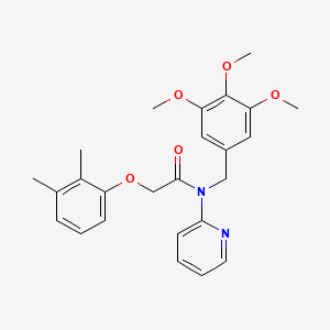 molecular formula C25H28N2O5 B11368670 2-(2,3-dimethylphenoxy)-N-(pyridin-2-yl)-N-(3,4,5-trimethoxybenzyl)acetamide 