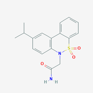 2-(9-isopropyl-5,5-dioxido-6H-dibenzo[c,e][1,2]thiazin-6-yl)acetamide