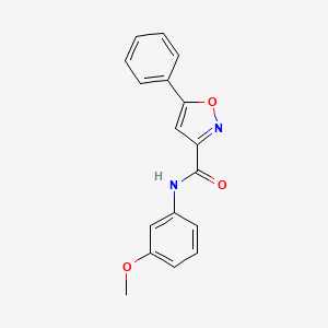 N-(3-methoxyphenyl)-5-phenyl-1,2-oxazole-3-carboxamide