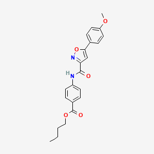 Butyl 4-({[5-(4-methoxyphenyl)-1,2-oxazol-3-yl]carbonyl}amino)benzoate