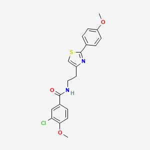 molecular formula C20H19ClN2O3S B11368858 3-chloro-4-methoxy-N-{2-[2-(4-methoxyphenyl)-1,3-thiazol-4-yl]ethyl}benzamide 